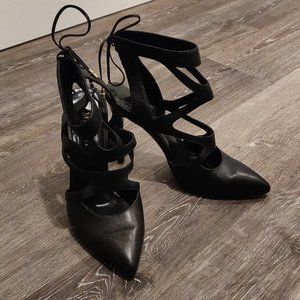 Black Magza strappy heels